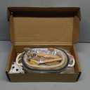 Enameled Cast Iron Dutch Oven for Bread Baking - incl. Sourdough Bread-Baking Supplies like Banneton Bread-Proofing Basket - 5QT Loaf Cast Iron Bread Oven Pan& Meatloaf Pan with Lid, Sour Sough Tools, Lame (Cream White