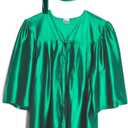 Shiny Child Graduation Cap, Gown, Tassel and 2025 Charm Set, Kindergarten Graduation and Kids Preschool (Small, Kelly Green)