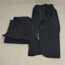 Cooper & Nelson Men's Suit Slim Fit, 3 Piece Suits for Men, One Button Solid Jacket Vest Pants with Tie, Tuxedo Set 3XL