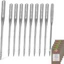 50 PCS Embroidery Sewing Machine Needles for Brother Size 75/11 130/705H HAx1 Sewing Needles for Brother Sewing Machine (5 Pack of 10 Needles)