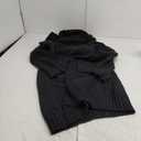 Aoysky Women's Long Cardigans Cable Knitted Open Front Oversized Hooded Outerwear Sweater Coat (Medium, Black)