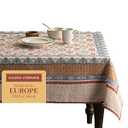 Maison d' Hermine Table Cloth Rectangle Table 100% Cotton 60 x 108 Inches Fall Tablecloth Reusable Everyday Use for Thanksgiving Christmas Decorations Dining Farmhouse Party 