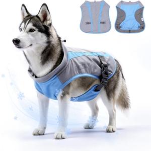 Mora Pets Dog Cooling Vest Lightweight UV Protective Light Gray Blue XL | UPF 50 Sun Protection Fabric with Evaporative Cooling, Breathable Mesh and Hidden Leash Access for Small Medium Large Dogs