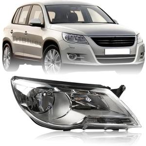 Headlights Replacement for 2009 2010 2011 Volkswagen VW Tiguan S SE SEL 2.0L SUV, Headlight Clear Lens Right Passenger Side Front Head Light Headlamp