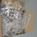 30 Pack 20ml Glass Sealed Bottles Empty Sample Vials Container Clear Tiny Jars Wish Bottle with Aluminum Screw Lid for Liquid DIY Crafts Party Favors Jewelry Beads