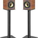 Rfiver Upgraded 45 Swivel Speaker Stands Pair for Surround Sound, Heavy Duty 28 Inch Bookshelf Speaker Stand Each Holds 22lbs Large Speaker, Floor Speaker Stand Built-in Cable Management, 1 Pair