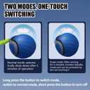 3 x Interactive Cat Toys for Indoor Cats & Dogs, 2025 Newly Upgraded Version Tail 3.0 Cat Toys, Smart Interactive Cat & Dog Toy Ball, Automatic Moving Ball Christmas Birthday Gift for Pets (Blue)