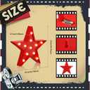Tuanse 2 Pcs Movie Night Supplies Movie Theater Decor Film Clapper Board Accessory and Marquee Light LED Star Sign Props for Moving Night Decorations Party Supplies