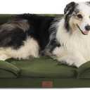 Bedsure XL Orthopedic Dog Bed for Extra Large Dogs - Washable XLarge Dog Cat Bed Waterproof, Comfort Dogs Couch Sofa with Washable Removable Cover, Pet Bed with Nonskid Bottom, Moss Green, 42"