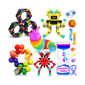 12in1 Fun Toy Set for Kids Sensory & Stress Relief Fidgets for Kids 312, Autistic Boys Includes Balancing Bird, Airplane, Flying Disc Launcher Party Favors, Classroom Prizes, Novelty Gifts, Pack of 2