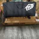 E-Z UP Tall Directors Chair, Seat 31” High, Padded Armrests and Storage Bag, Black