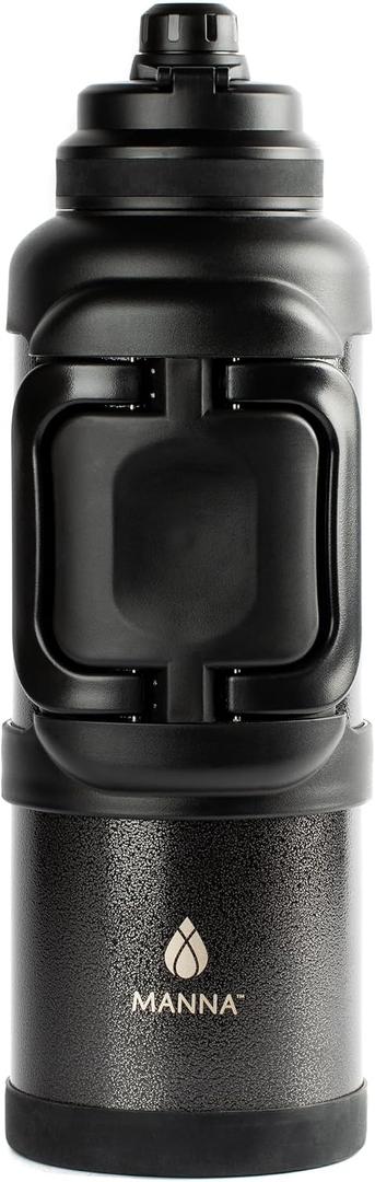 Manna Titan Stainless Steel Vacuum Insulated Gallon Jug - 4L - Onyx