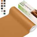 Leather Repair Tape,16 x 80 Inches Self Adhesive Leather Repair PatchLeather Repair Kit for FurnitureCouches,Car Seats,Cabinets,Handbags(Yellowish Brown-Litchi Grain)