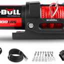 X-BULL 12V 3000LBS Electric Winch Synthetic Rope Electric Winch for Towing ATV/UTV Off Road with Mounting Bracket Wireless Remote New