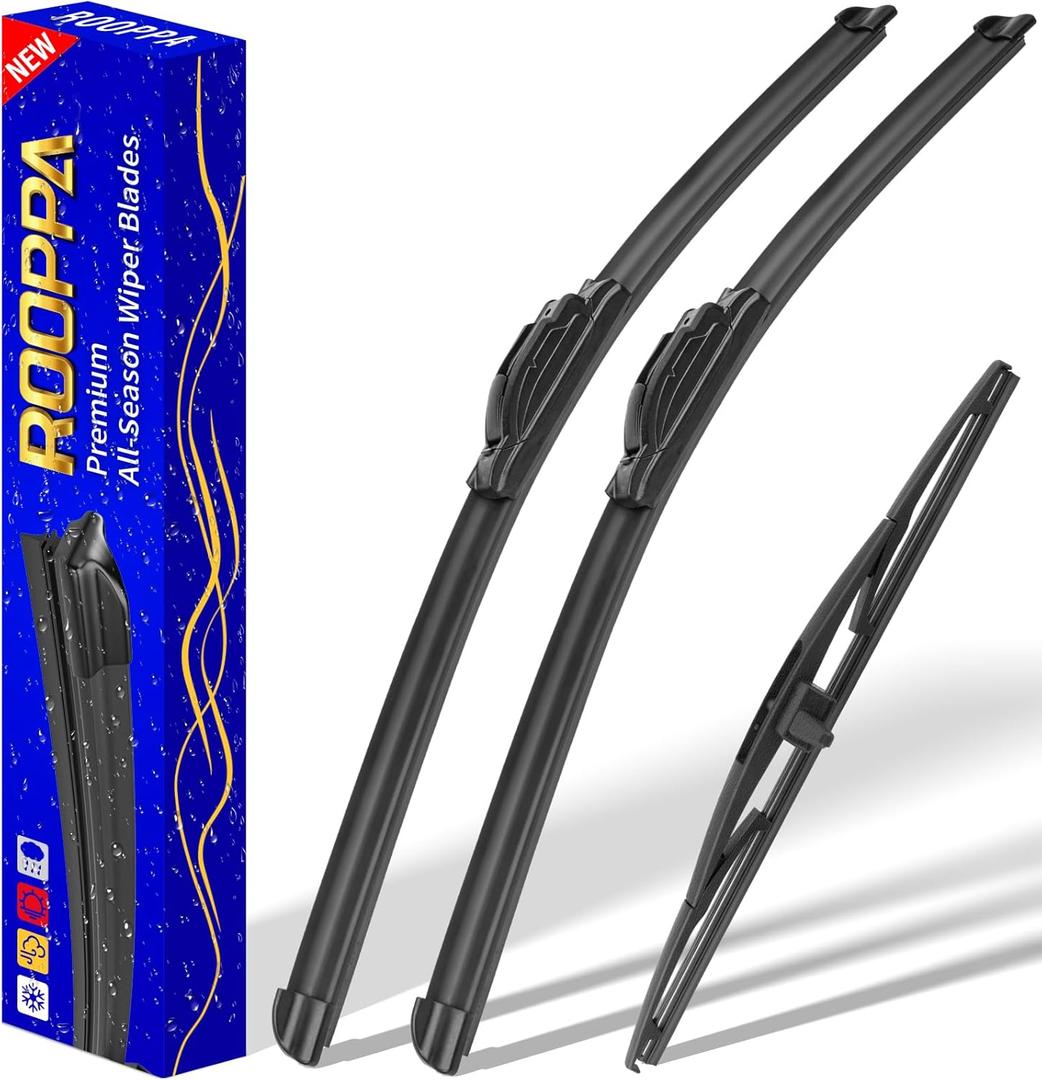 3 wipers Replacement for 2009-2015 Honda pilot, Windshield Wiper Blades Original Equipment Replacement - 22"/21"/14" (Set of 3) U/J HOOK