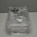 3 Tier Rolling Cart with Lockable Wheels, Clear Acrylic Utility Trolley with Handle, Heavy-Duty Storage Organizer for Kitchen Bathroom Nursery Laundry - Snack Book Craft Organizer (Clear)