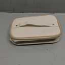 Prite Makeup Bag, Large Capacity Portable Travel Cosmetic Bag, Waterproof Makeup Organizer for Women with Handle and Divider (001 Beige)