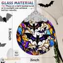 Christmas Ornament, Stained Glass Ornament, Christmas Decorations for Tree, Holiday Ornament, Unique Gift Idea - Bats in The Dark