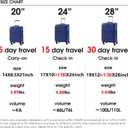 LIGHTGO 20" Carry On Softside Luggage, Ultra Light, TSA Lock Navy Blue, 20in