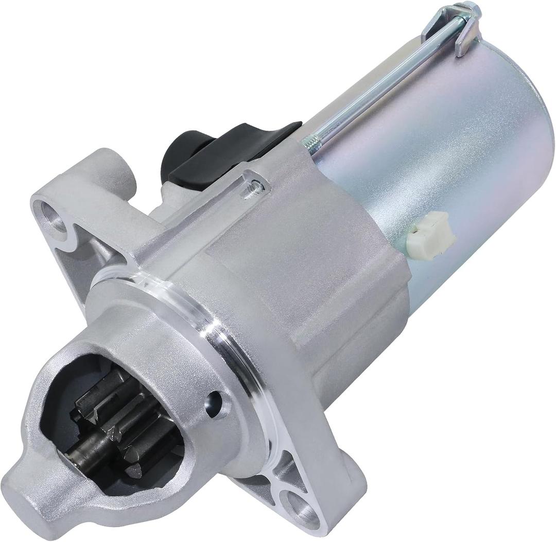 Starter Replacement New for 2006-2012 Honda Accord 2.4L, 2006-2011 Civic 2.0L, 2007-2011 CR-V Element, 2007-2008 Odyssey Acura, 31200R40A01 31200R41L01 336-2059 SMU0428 SMU0498 410-54107 17960N
