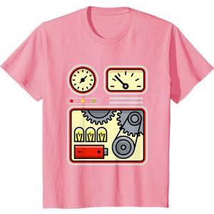 Kids Robot Costume Shirt - Easy Halloween Robot Tee T-Shirt 2T