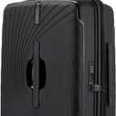 20 Inch Expandable Carry on Luggage, Hardside Lightweight Spinner Suitcase TSA Lock, 22x14x9 Airline Approved Hard Shell Expandable Travel Luggage with 20% More Capacity (Black, 20 Inch)