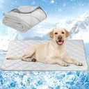 Dog Cooling Mat, Washable Dogs Cats Pet Non-Toxic Cooling Pads Summer Sleeping Kennel MatsPet Self Cool Ice Blanket for Indoor & Outdoor Dog Beach Essentials Large (Large(40*55))