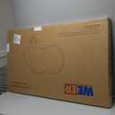 WEER Irregular Wall Mirror, 26x46 inch Black Asymmetrical Mirror Wall Mounted Mirrors Decorative, Abstract Wavy Aluminum Alloy Frame Mirror for Bathroom, Bedroom, Living Room, Entryway