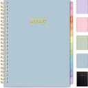 2026 Planner, Annecy Weekly  Monthly Planner 2026, Jan. 2026  Dec. 2026, 6.4" x 8.3" Monthly Agenda Planner with Tabs, Waterproof Flexible Cover, Spiral Binding, Double-sided Pocket, Bookmark, Blue