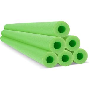 Hanaive 6 Pack Pool Noodles Swimming Floating Foam Tube 52 Inch Hollow Swim Noodles Bulk Floats Heavy Duty for Swimming Decoration Craft Projects Multi-Purpose, Small