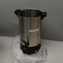 SYBO Commercial Grade Stainless Steel Percolate Coffee Maker, Hot Water Urn for Catering, Hot Beverage Dispenser, 40-Cup, 6L, Metallic