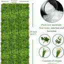 ODTORY Artificial Plant Wall Roll: 48 X120 in (40 sqft) UV-Anti Ivy Privacy Fence Screen Faux Greenery Panels Backdrop Boxwood Ivy Vine Leaf Hedge Fence for Indoor Outdoor Green Decor