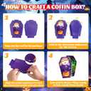 SpringFlower 269 PCS Halloween Party Favors For Kids, 24 Pack Halloween Coffin Treat Boxes With Assorted Halloween Toys In Bulk For Goodie Bags Filler, Basket Stuffers, Trick or Treat,Classroom Reward