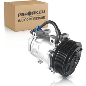 CO4577C A/C Air Conditioner AC Compressor W/Clutch Fits for Kenworth T660 2011-2012, T680 2013-2015/2017-2018,T880 2017-2018,Peterbilt 365/367 2011-2016,389 2016,567 2015-2016