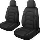 CAROMOP 3D Air Mesh Car Seat Covers 2 Front Seats,Breathable and Durable Seat Covers for Cars,Universal Fit for SUV,Vans,sedans, Trucks, Automotive Interior Covers(Black)