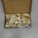 WILLBOND 36 Pieces Christmas Poinsettia Glitter Faux Flowers Christmas Artificial Flowers Tree Ornaments Topper Xmas Decorations(Gold)