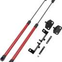 Hood Struts Lift Supports for Jeep Wrangler JL 2018-2025 for Jeep Gladiator JT 2020-2025 Front Hood Lift Support Struts Bonnet Shocks Heavy Duty Hydraulic Prop Rod Gas Spring Red