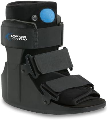United Ortho USA14115 Short Air Cam Walker Fracture Boot, Medium, Black