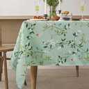 Spring Summer Tablecloth Waterproof Fabric Oblong Table Cloth, Holiday Decoration Perfect for Kitchen Dining,Restaurant,Outdoor Table Cover 60"x 120" Oblong/Rectangle