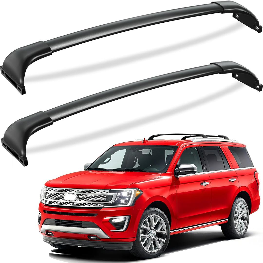Tuyoung 300lbs Roof Racks Cross Bars Compatible with Ford Expedition/Max 2018-2026 & Lincoln Navigator 2018-2024, Heavy Duty Aluminum Crossbar Roof Rail Cargo Carrier Rooftop Car Accessories
