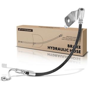 A-Premium Rear Passenger Brake Hydraulic Hose Compatible with Select Lincoln Models - Town Car Limousine 1998 1999 2000 2001 2002 4.6L - Replace# F8VZ2A442AA