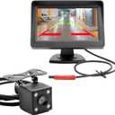 4.3 Inch TFT LCD Car Monitor Vehicle Rear View Reverse Backup Car LED Camera Video Parking System for Cars, Trucks, Pickups,  SUVs, Easy Install, VS-S4301