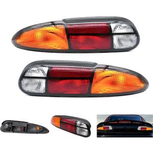 Right+Left Side Rear Tail Brake Light Lamp Tail Light Replacement for Chevy Camaro 1993-2002 | Replace# 5976519, 5976520