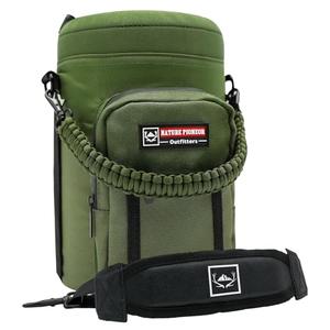 NATURE PIONEOR Neoprene Insulated Water Bottle Holder with Shoulder Strap for Half Gallon 64OZ / One Gallon 128OZ Sports Water Jugs Bottles, Carrier/Pouch Sleeve for Outdoor Camping, Hiking, Fishing