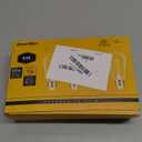 Ascher Vintage LED Edison Bulbs, 6W, Equivalent 60W, Non-Dimmable, Daylight 5000K, 700Lumens, ST58 Antique LED Filament Bulbs with 80+ CRI, E26 Medium Base, Clear Glass, Pack of 4