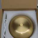 Portable LED Mushroom Table Lamp, Cordless Desk Night Light with 5200mAh Rechargeable Battery, Stepless Dimming Small Lamp with 3 Colors and Brightness Control for Bedroom/Patio/Bar/Coffee shop (Gold)