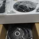 14-Cup French-Fry-Cutter Large Food-Processor - Large Feed Chute, Grey Color, Cheese Shredding, Meat Chopping, Shredding and Slicing, Mixing and Doughing, for Home Use