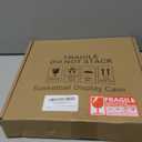 GYaozii Football Display Case, Thickened UV Protection Clear Acrylic Lid Football Holder, Wood Football Base Stand Football Cases for Signed Football Full Size