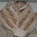 Pink Queen Women's 2024 Fall Winter Cardigan Sweater Long Sleeve Cable Knit Loose Outerwear Coat