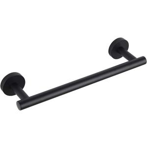 GERZ Contemporary 12-Inch Towel Bar Bath Hand Towel Holder SUS 304 Stainless Steel Wall Mounted Bathroom Organizer Matte Black AG1101C30.5-BK